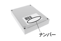 コンピューターのナンバーの位置