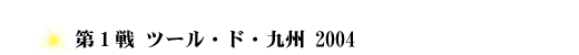 2004全日本ラリー選手権ナビゲーター参戦レポート第1戦ツール・ド・九州2004